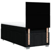 Stella Homewares Box Spring Bed with Mattress Black King Single Fabric