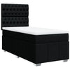 Stella Homewares Box Spring Bed with Mattress Black King Single Fabric
