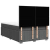 Stella Homewares Box Spring Bed with Mattress Dark Grey Double Fabric