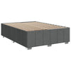 Stella Homewares Box Spring Bed with Mattress Dark Grey Double Fabric
