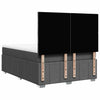 Stella Homewares Box Spring Bed with Mattress Dark Grey Double Fabric