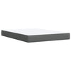 Stella Homewares Box Spring Bed with Mattress Dark Grey Queen Fabric