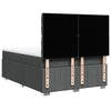 Stella Homewares Box Spring Bed with Mattress Dark Grey Queen Fabric