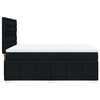 Stella Homewares Box Spring Bed with Mattress Black Queen Fabric