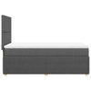 Stella Homewares Box Spring Bed with Mattress Dark Grey King Single Fabric
