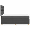 Stella Homewares Box Spring Bed with Mattress Dark Grey King Single Fabric
