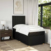 Stella Homewares Box Spring Bed with Mattress Black King Single Fabric