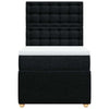 Stella Homewares Box Spring Bed with Mattress Black King Single Fabric