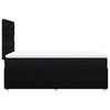 Stella Homewares Box Spring Bed with Mattress Black King Single Fabric