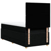 Stella Homewares Box Spring Bed with Mattress Black King Single Fabric