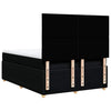 Stella Homewares Box Spring Bed with Mattress Black Queen Fabric