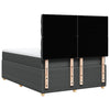 Stella Homewares Box Spring Bed with Mattress Dark Grey Queen Fabric