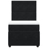 Stella Homewares Box Spring Bed with Mattress Black King Single Velvet