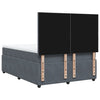 Stella Homewares Box Spring Bed with Mattress Dark Grey Queen Velvet