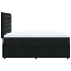 Stella Homewares Box Spring Bed with Mattress Black Queen Velvet