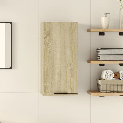 Stella Homewares Wall-mounted Bathroom Cabinet Sonoma Oak 32x20x67 cm