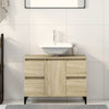 Stella Homewares Sink Cabinet Sonoma Oak 80x33x60 cm Engineered Wood