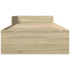 Stella Homewares Bed Frame without Mattress Sonoma Oak 90x190 cm Engineered Wood