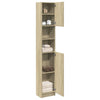 Stella Homewares Bathroom Cabinet Sonoma Oak 32x25.5x190 cm Engineered Wood