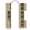Stella Homewares Bathroom Cabinet Sonoma Oak 30x30x190 cm Engineered Wood