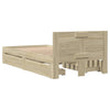Stella Homewares Bed Frame with Headboard without Mattress Sonoma Oak 90x190 cm