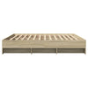 Stella Homewares Bed Frame without Mattress Sonoma Oak 183x203 cm King Engineered Wood