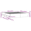 Stella Homewares Bed Frame without Mattress Sonoma Oak 183x203 cm King Engineered Wood