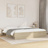 Stella Homewares Bed Frame without Mattress Sonoma Oak 183x203 cm King Engineered Wood