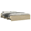 Stella Homewares Bed Frame without Mattress Sonoma Oak 150x200 cm Engineered Wood