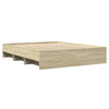 Stella Homewares Bed Frame without Mattress Sonoma Oak 150x200 cm Engineered Wood