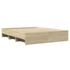 Stella Homewares Bed Frame without Mattress Sonoma Oak 150x200 cm Engineered Wood