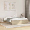 Stella Homewares Bed Frame without Mattress Sonoma Oak 150x200 cm Engineered Wood