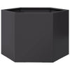 Stella Homewares Garden Planter Black Hexagon 69x60x45 cm Steel