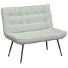 Stella Homewares Bench Light Grey 110x74x84 cm Velvet