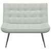 Stella Homewares Bench Light Grey 110x74x84 cm Velvet