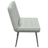 Stella Homewares Bench Light Grey 110x74x84 cm Velvet