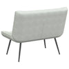 Stella Homewares Bench Light Grey 110x74x84 cm Velvet