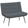 Stella Homewares Bench Dark Grey 110x74x84 cm Velvet