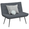 Stella Homewares Bench Dark Grey 110x74x84 cm Velvet