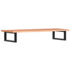 Stella Homewares Basin Shelf Wall Mounted Steel and Solid Wood Oak