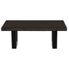 Stella Homewares Basin Shelf Wall Mounted Steel and Solid Wood Oak