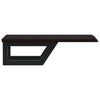 Stella Homewares Basin Shelf Wall Mounted Steel and Solid Wood Oak