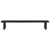 Stella Homewares Basin Shelf Wall Mounted Steel and Solid Wood Oak