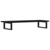 Stella Homewares Basin Shelf Wall Mounted Steel and Solid Wood Oak
