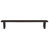 Stella Homewares Basin Shelf Wall Mounted Steel and Solid Wood Oak