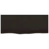 Stella Homewares Basin Shelf Wall Mounted Steel and Solid Wood Oak
