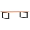 Stella Homewares Basin Shelf Wall Mounted Steel and Solid Wood Oak