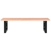 Stella Homewares Basin Shelf Wall Mounted Steel and Solid Wood Oak