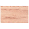 Stella Homewares Basin Shelf Wall Mounted Steel and Solid Wood Oak