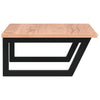 Stella Homewares Basin Shelf Wall Mounted Steel and Solid Wood Oak